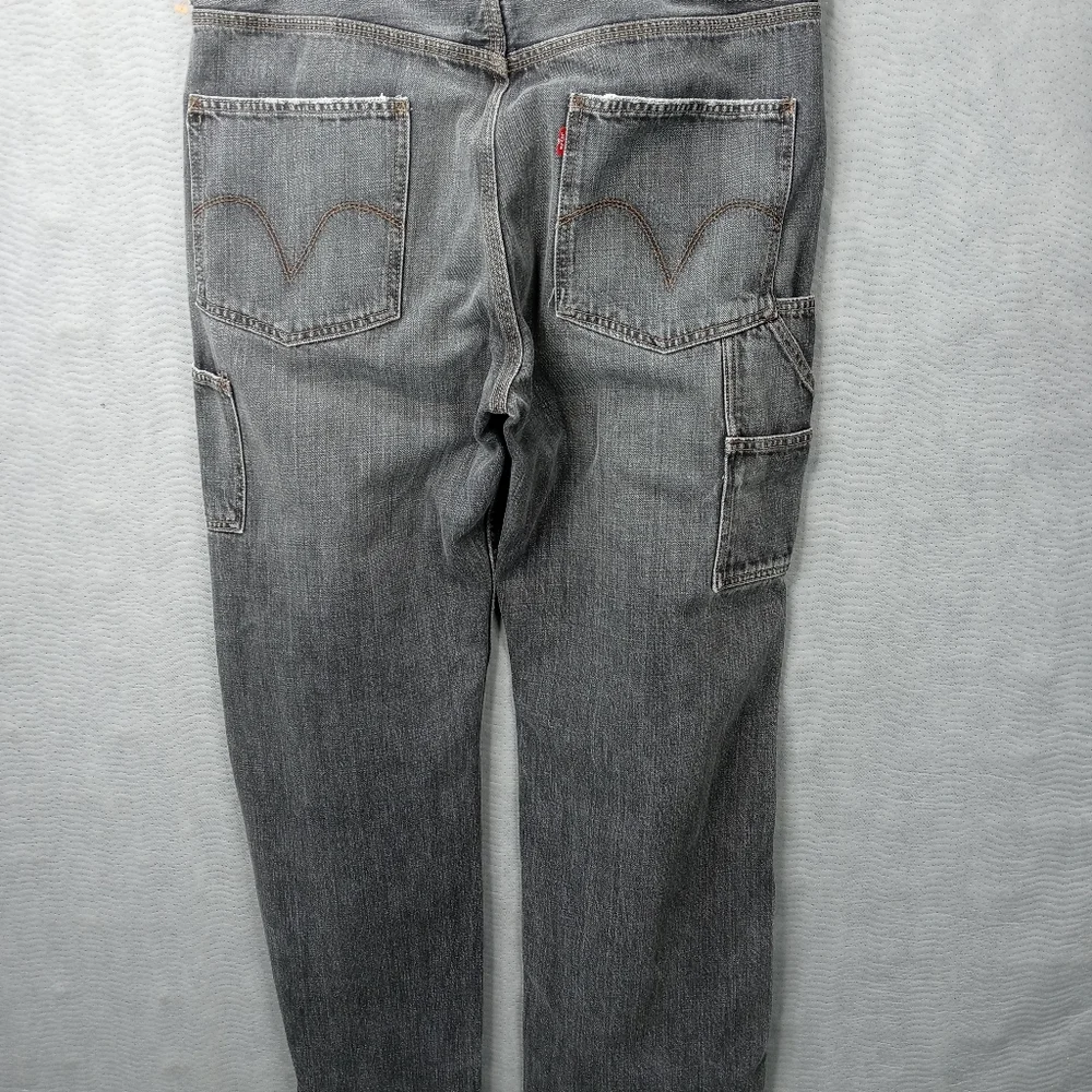 Levi's men's grey loose straight carpenter jeans. Sz 34x34. M102pm_5